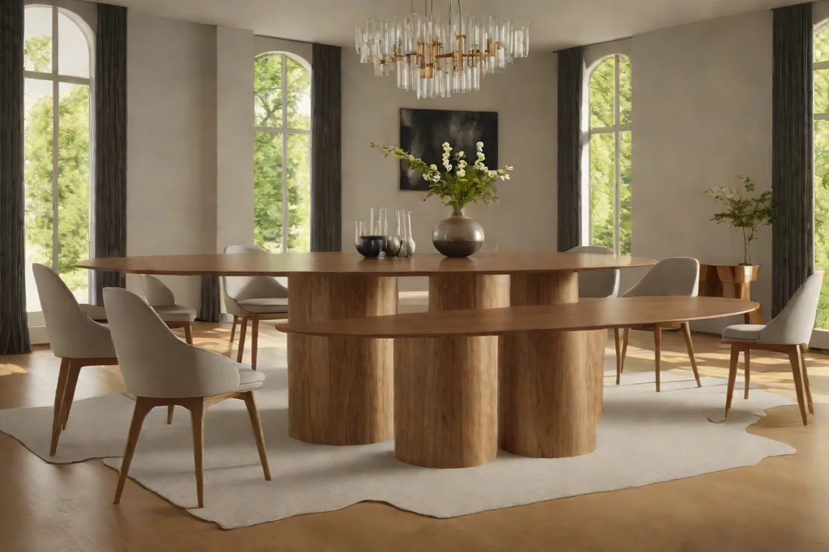 The Monolithic Cylinder Plinth Base - Round Wood Dining Table Ideas