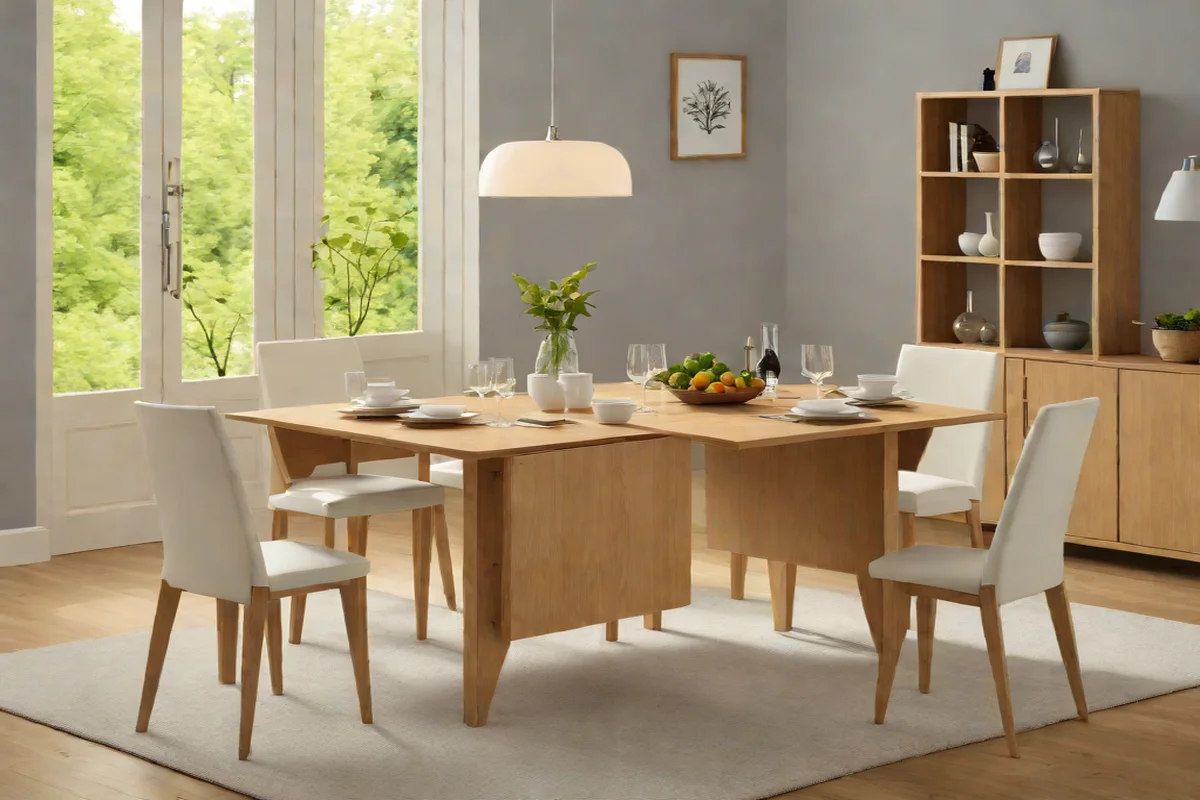 The Drop-Leaf Space-Saver Gateleg Table - Round Wood Dining Table Ideas