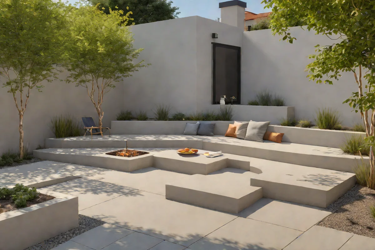 The Monolithic Built-In L-Shaped Corner Bench - Small Backyard Layout Ideas