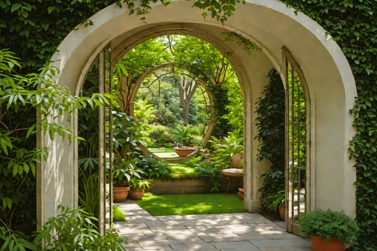 The Mirror Multiplier Reflection Portal - Small Backyard Layout Ideas