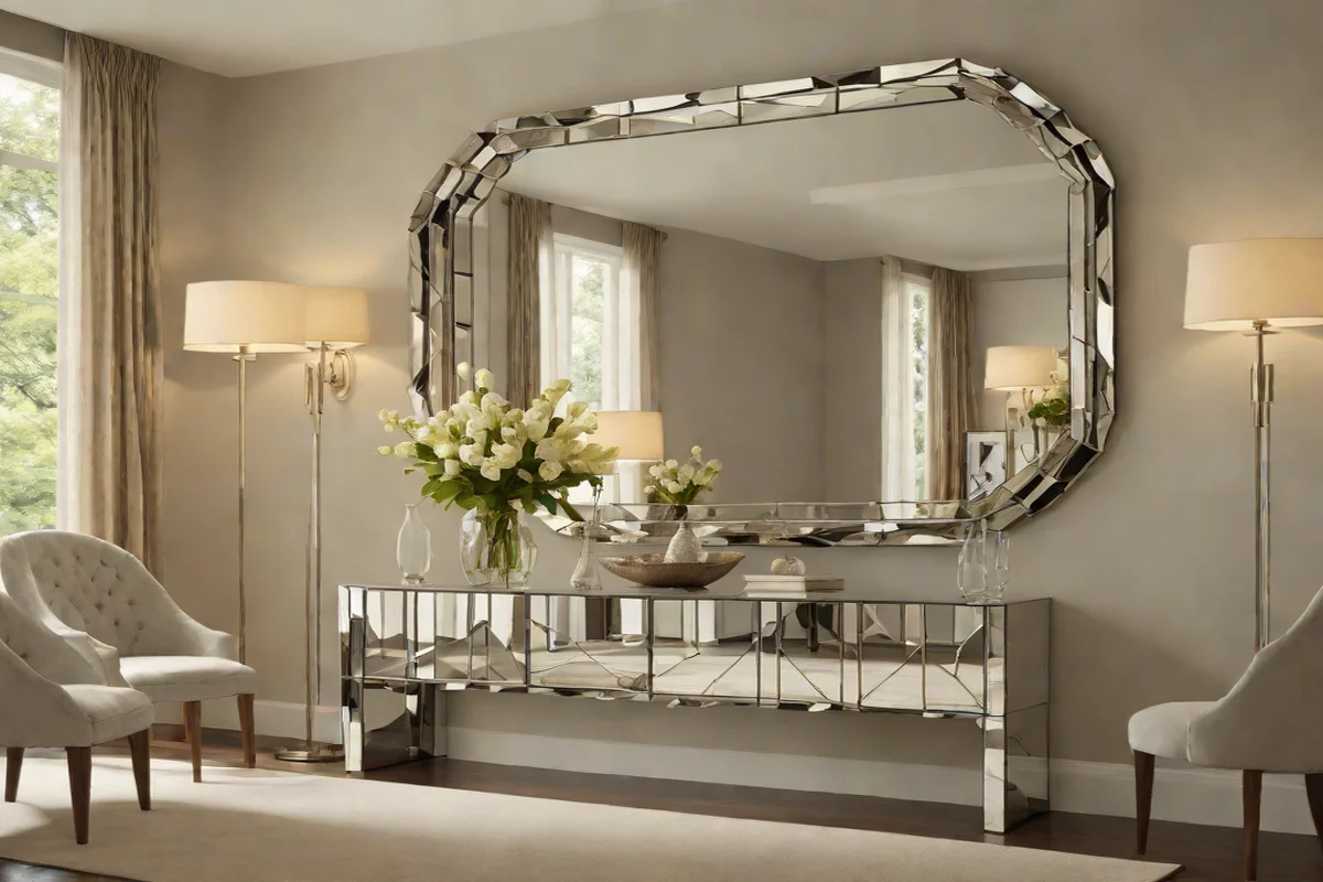 The Mirror Multiplier Reflection Portal - Style a Dining Room Credenza