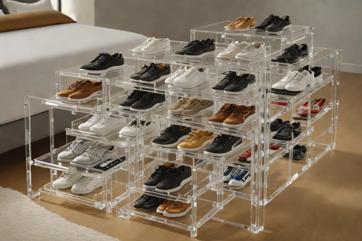Clear Acrylic Shoe Matrix Drawers Clear Acrylic Shoe Matrix Drawers - Under-Bed Storage Hacks