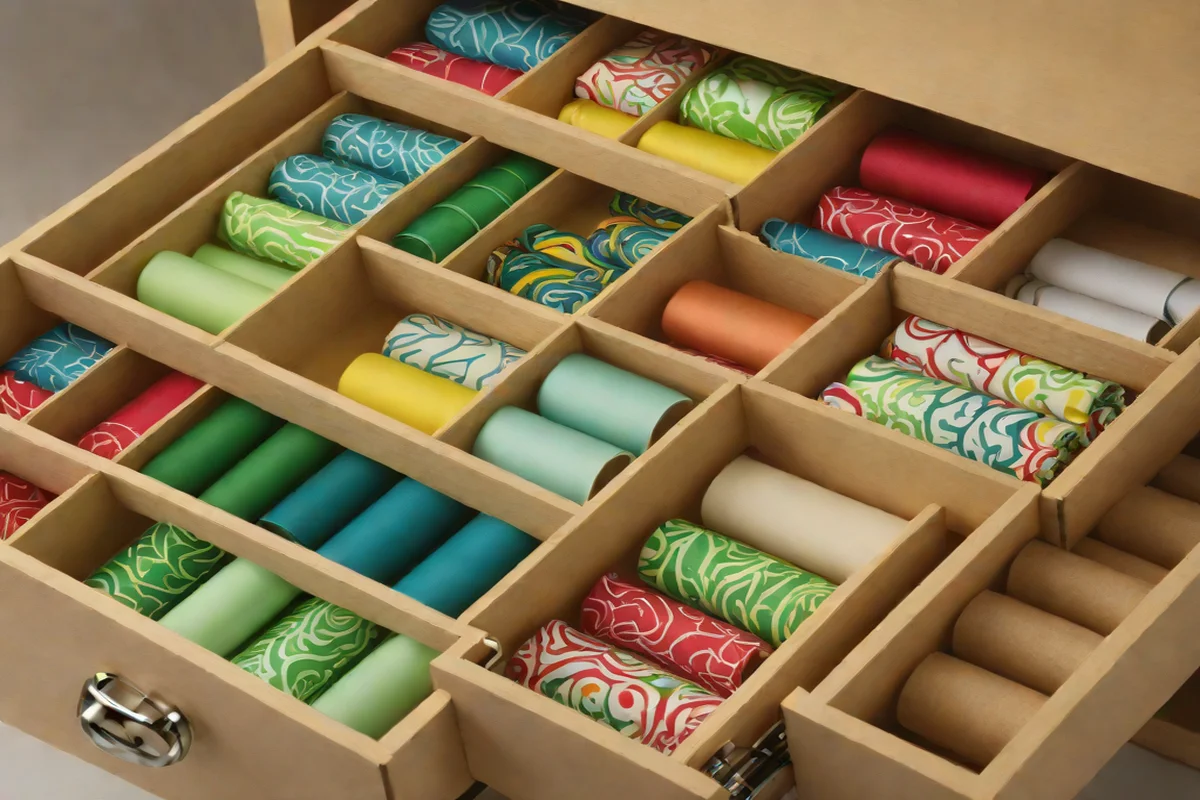 Slide-Out Multi-Tiered Gift Wrap Organizers Slide-Out Multi-Tiered Gift Wrap Organizers - Under-Bed Storage Hacks