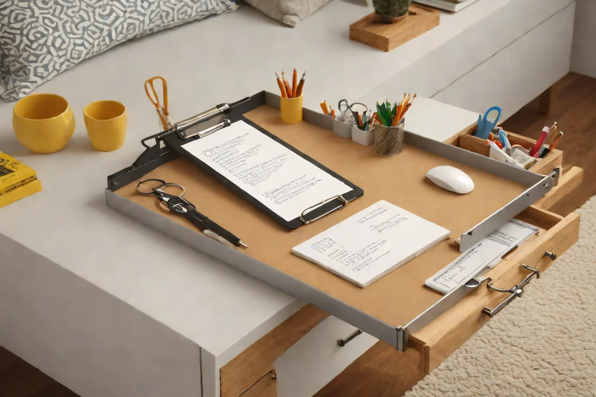 The Visual Sandbox Recipe Clipboard Dock The Visual Sandbox Recipe Clipboard Dock - Under-Bed Storage Hacks