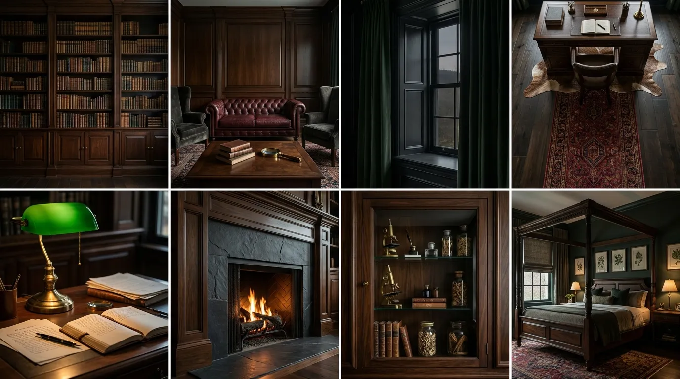 Dark Academia Interior Design