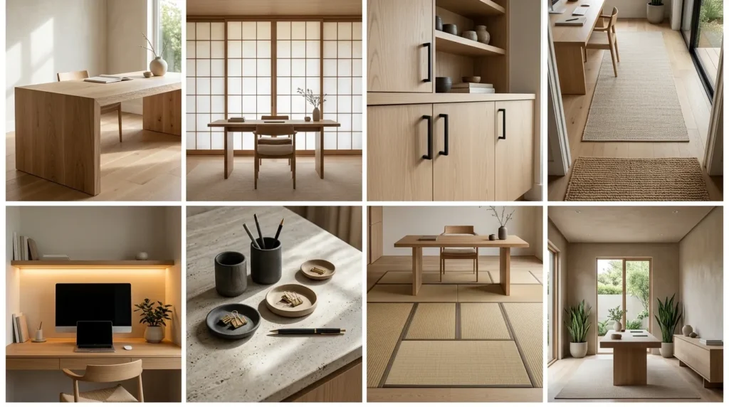 Japandi Home Office Design
