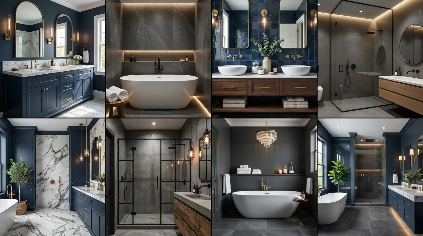 Moody Dark Bathroom Ideas
