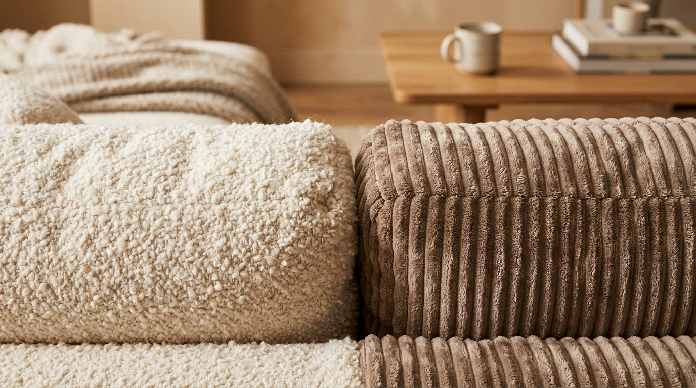 Add Plush Upholstery With Boucle and Chenille Fabrics