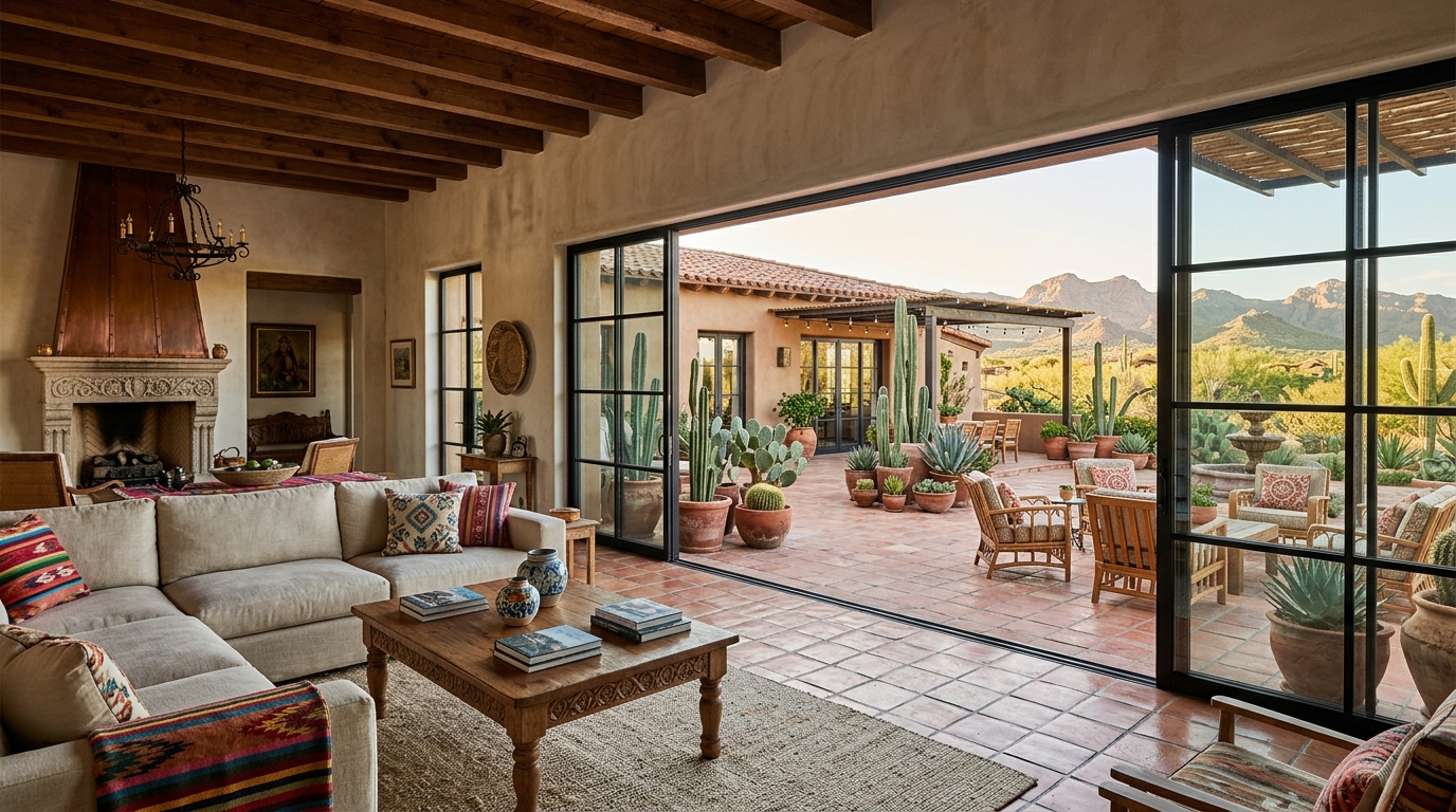 Authentic Mexican & Spanish Living Room Aesthetics