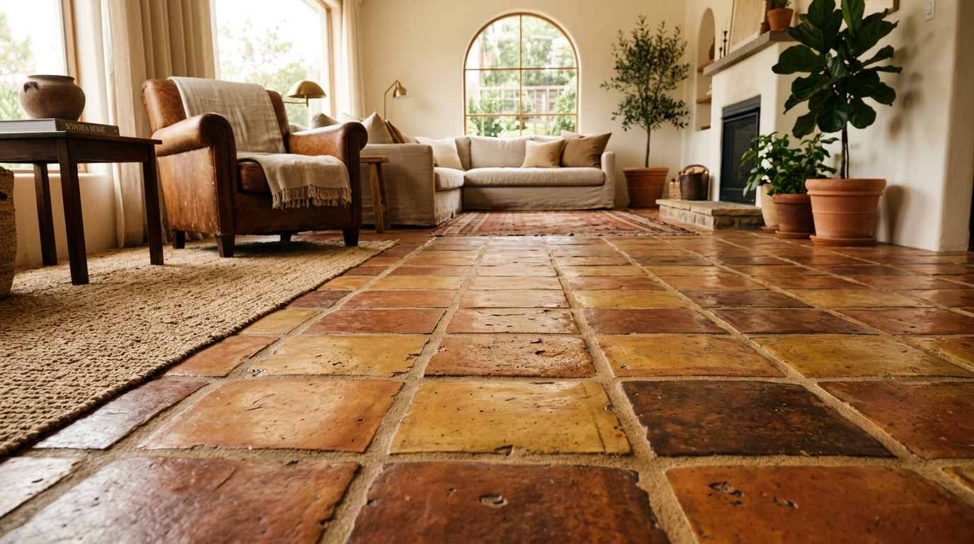 Authentic Saltillo Tile Flooring