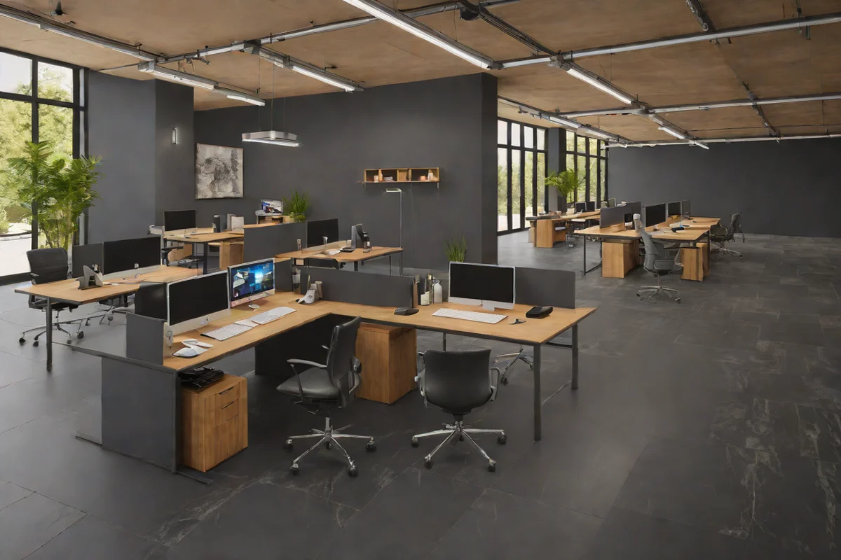 Monolithic Brazilian Slate Flagstones - Best Flooring Options for a Durable Workspace