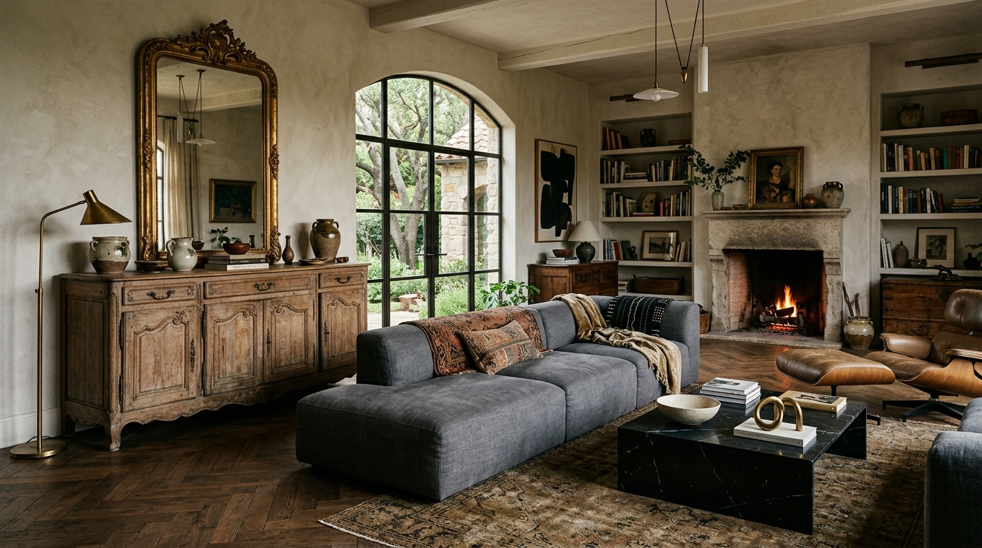 Blend Vintage Heirloom Pieces With Modern Fundamentals