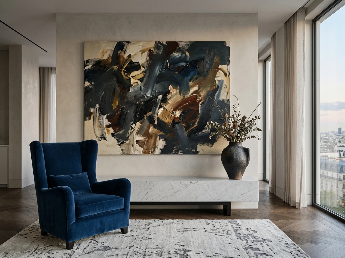 Bold Proportions Over Miniature Decor