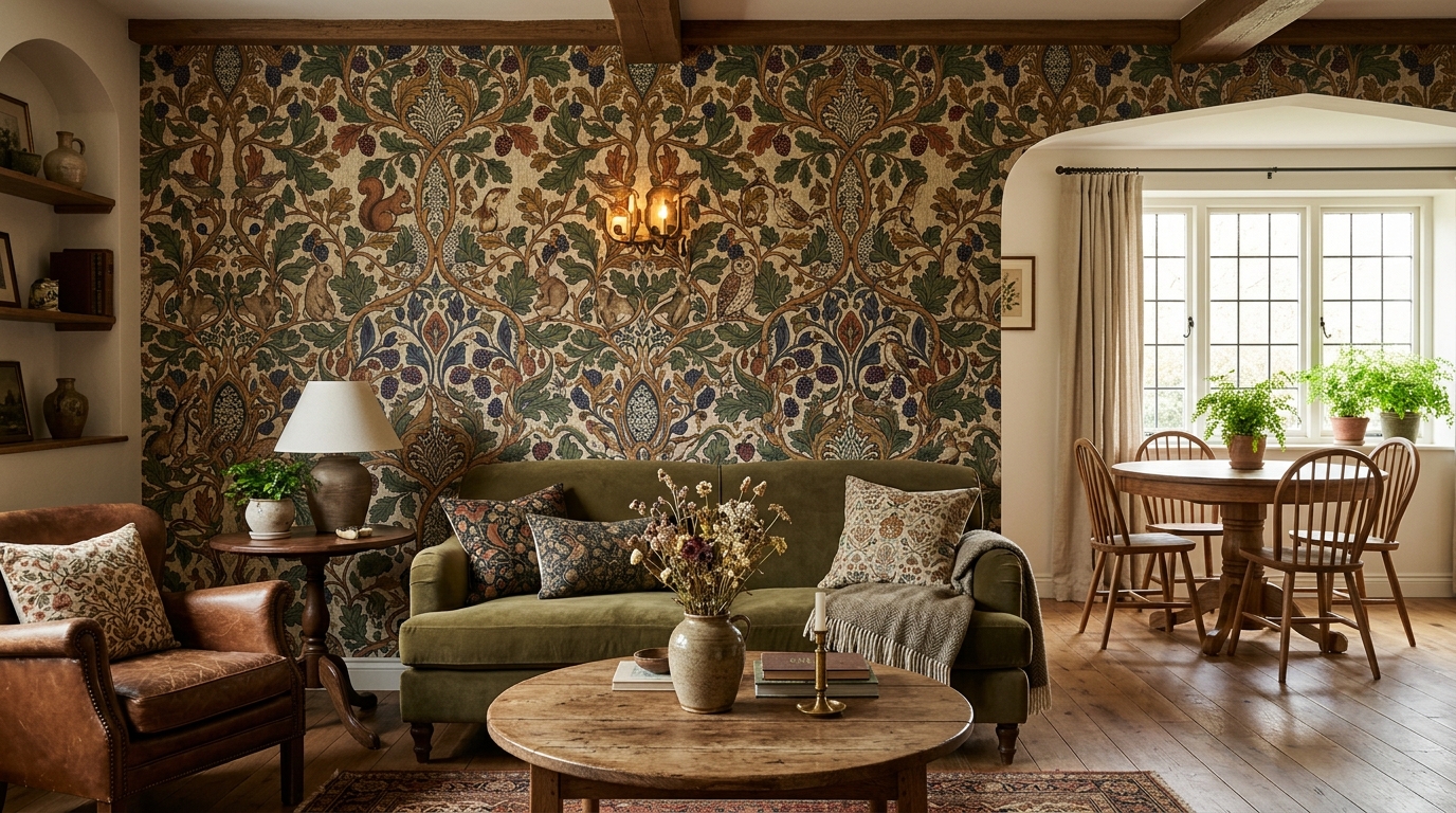Botanical Wallpaper Accent Walls