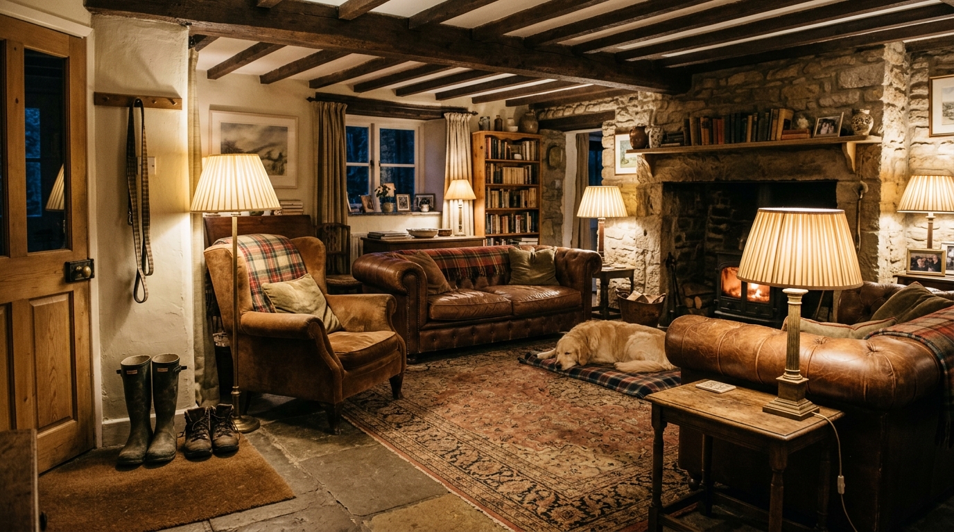 Classic English Countryside Living Room Styles