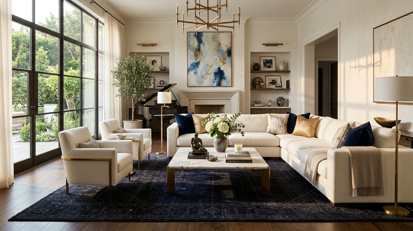 Create Contrast With Dark Moody Area Rugs