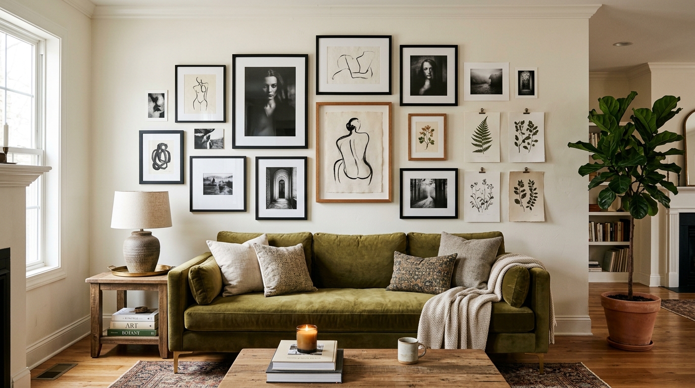 Curated Asymmetrical Gallery Layouts