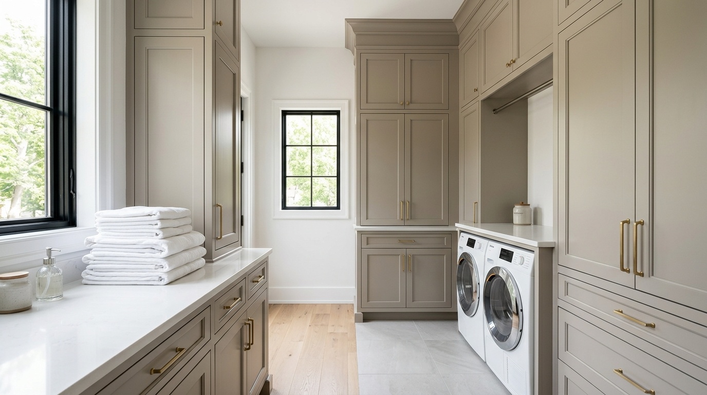 Custom Floor-to-Ceiling Millwork