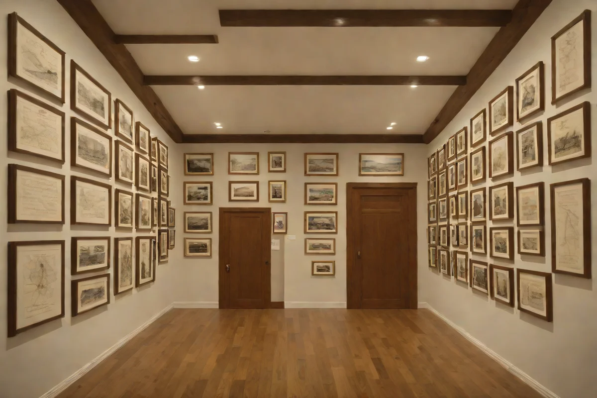 Symmetrical Art Galley Grid Lineups Symmetrical Art Galley Grid Lineups - Dark Academia Interior Design