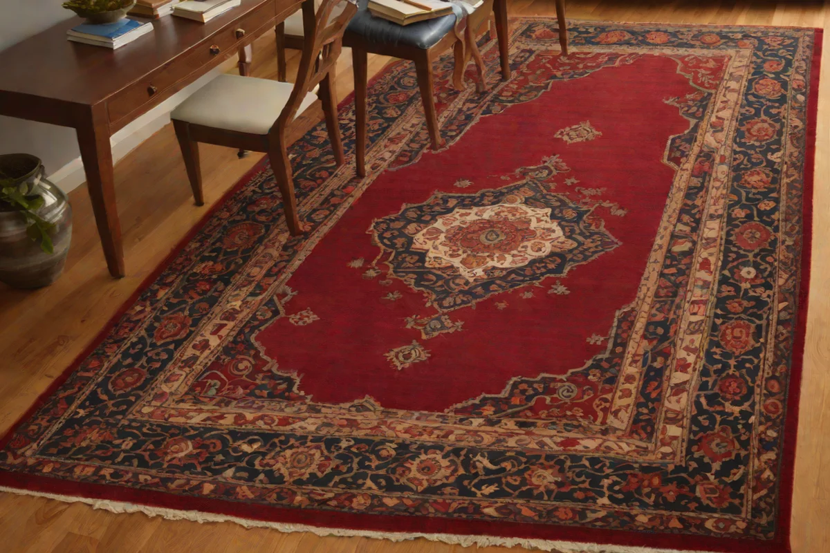 Layered Dual-Texture Low-Pile Persian Runners Layered Dual-Texture Low-Pile Persian Runners - Dark Academia Interior Design