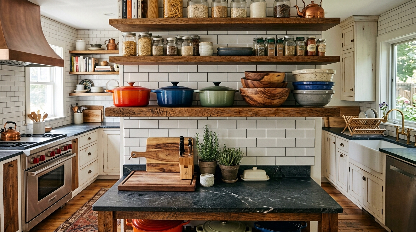 Display Stacked Dishware for Restaurant Charm