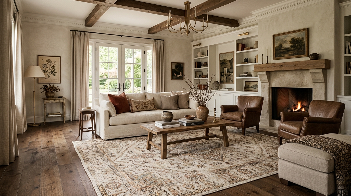 Embrace Neutral Vintage-Inspired Prints for Subtle Pattern