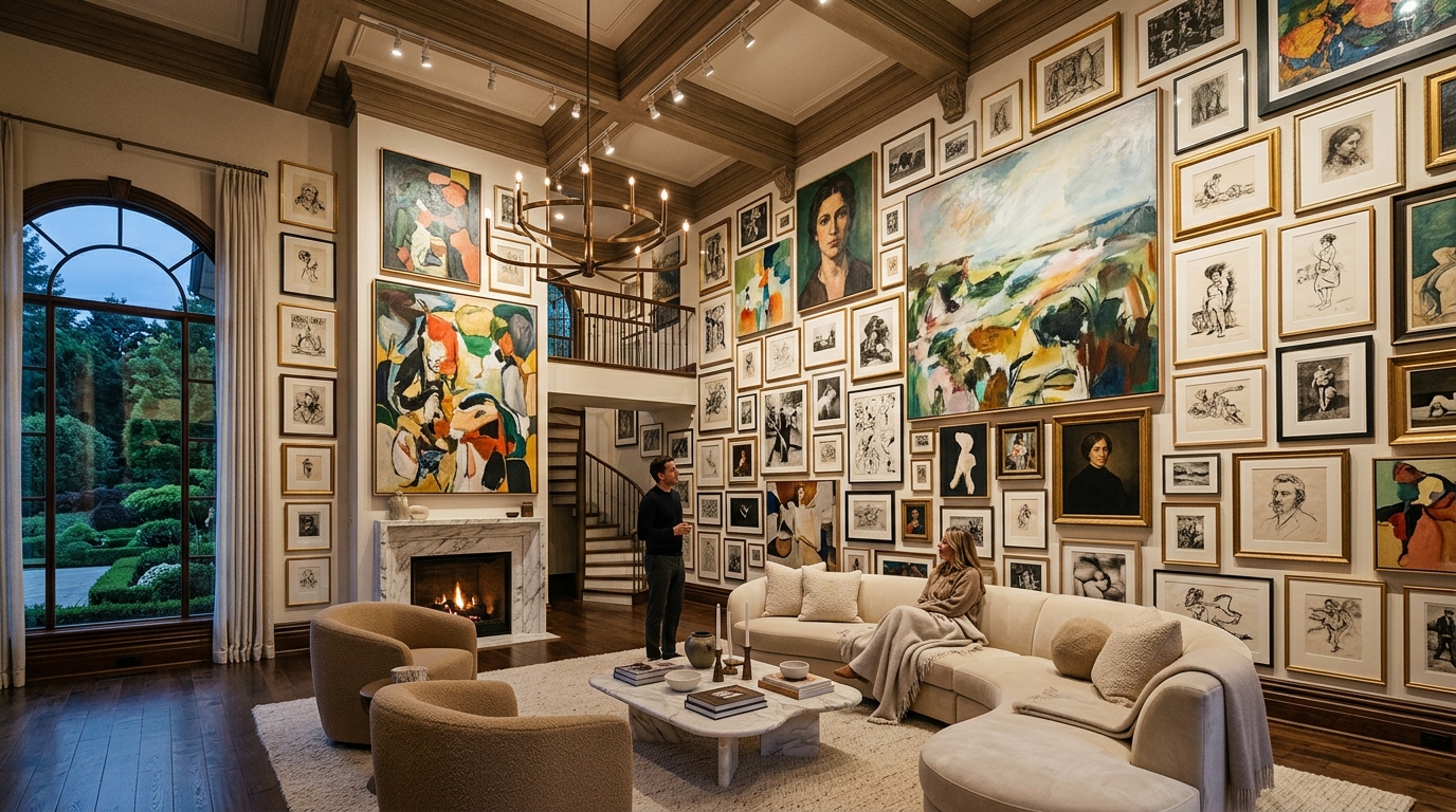Floor-to-Ceiling Statement Wall
