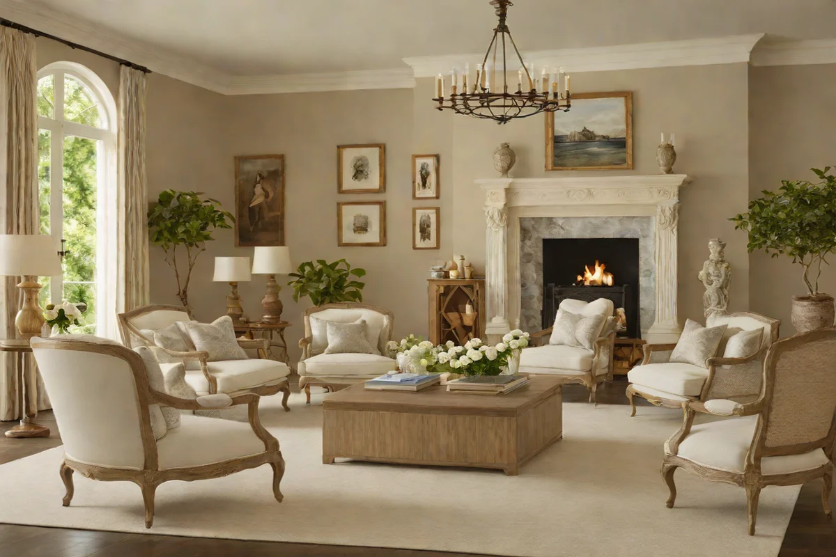 Low-Profile Modular Cane-Back Accent Chairs - French Country Aesthetic
