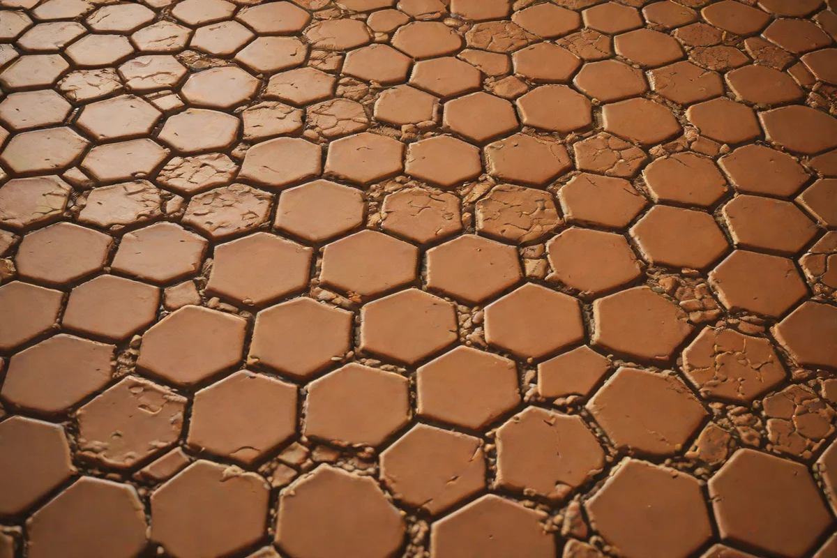 Hand-Molded Wabi-Sabi Terracotta Floor Tiles - French Country Aesthetic