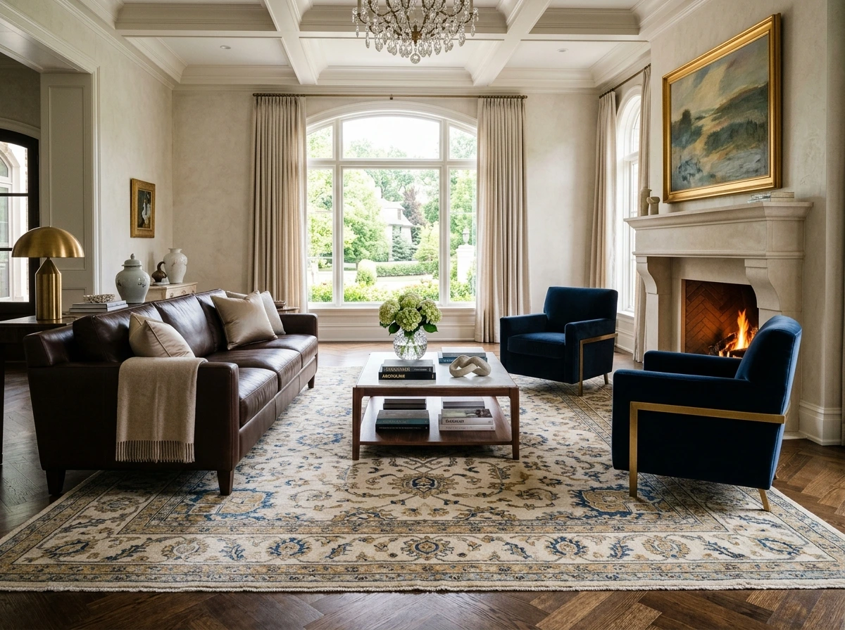 Generous Rug Sizing