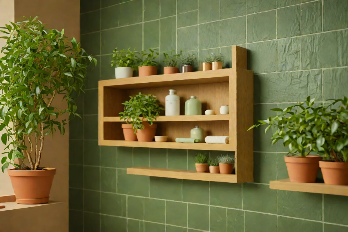 The Fragrant Scent-Scaping Herbal Shelf Inset The Fragrant Scent-Scaping Herbal Shelf Inset - Green Bathroom Decor