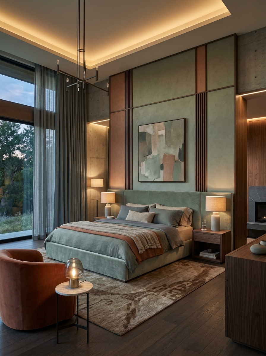 Grounding the Room with Desaturated Earth Tones