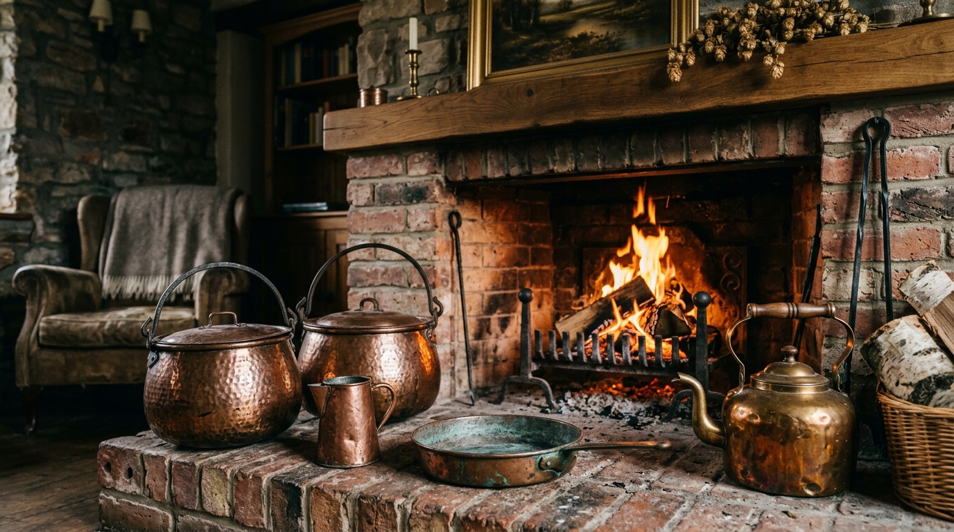 Hammered Copper and Brass Kettle Disguises