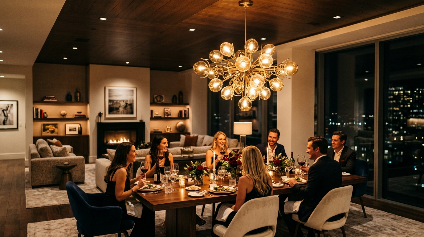 Hang a Distinct Pendant Light Over the Eating Nook