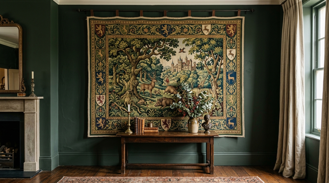 Heavy Loom-Woven Tapestry Wall Hangings