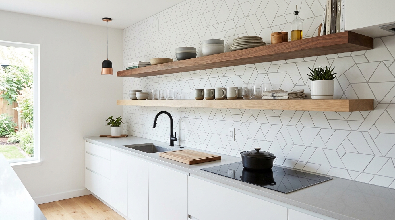 Hide Unsightly Brackets With Custom Floating Wood