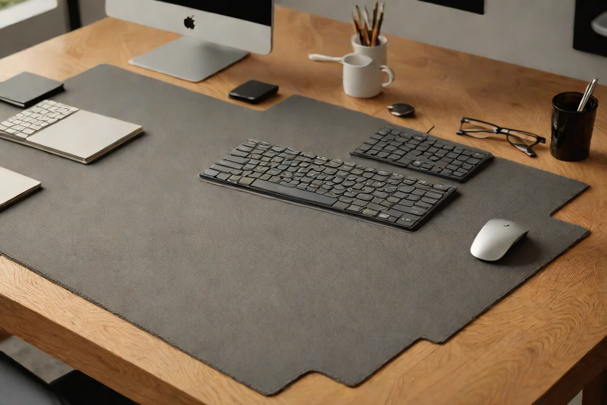 Layered Dual-Texture Low-Pile Desk Mats Layered Dual-Texture Low-Pile Desk Mats - Home Office Organization Hacks