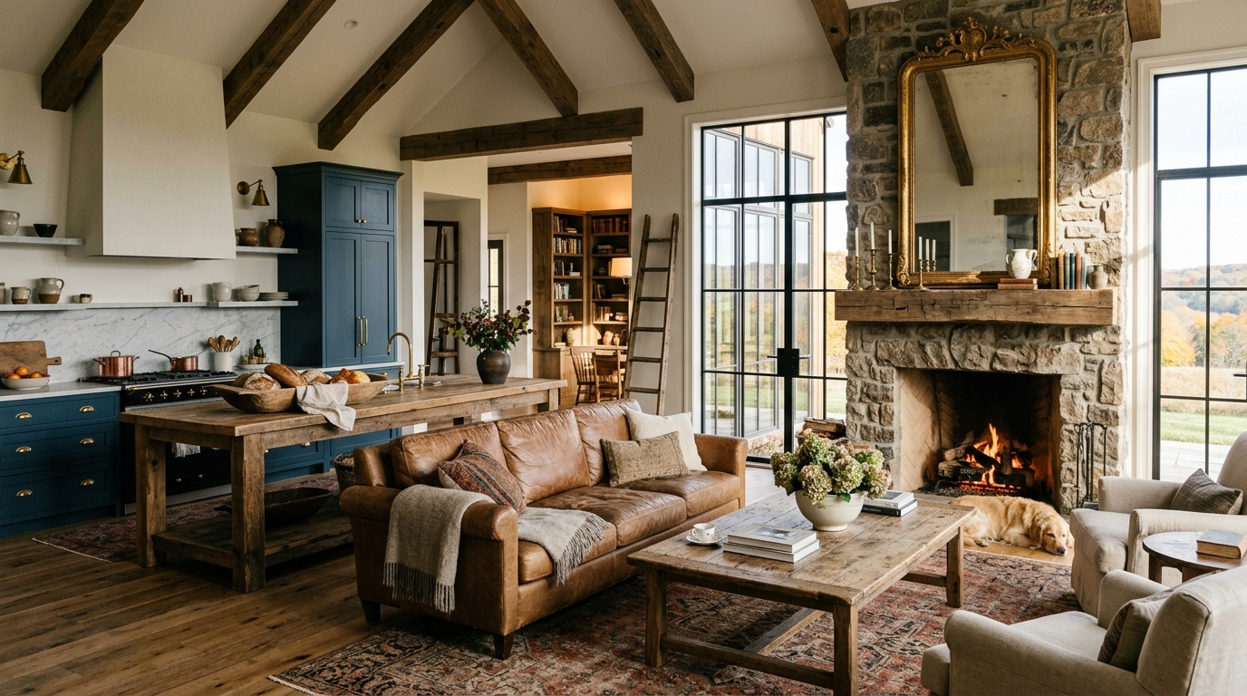 Incorporate Vintage or Rustic Elements for Warm Personality
