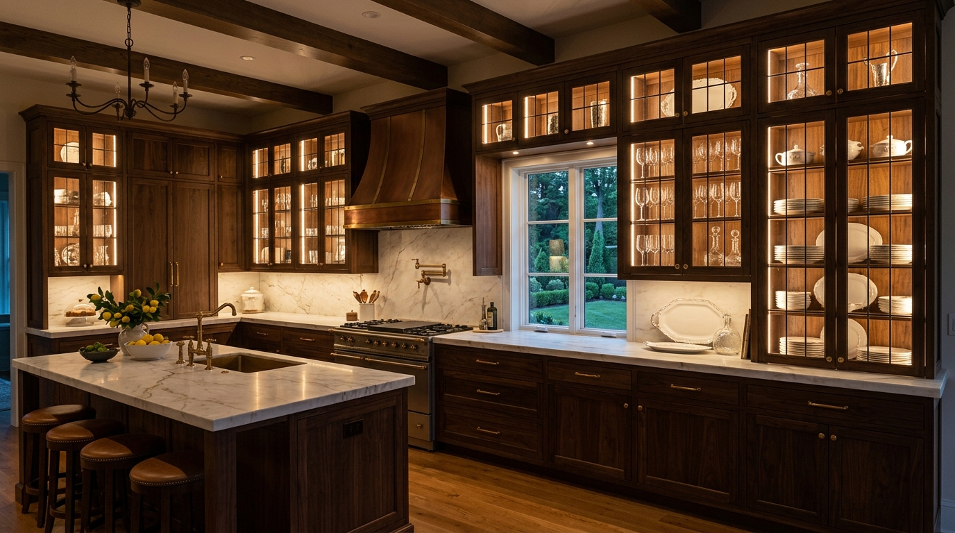 Integrate Tape Lighting Inside Glass-Front Display Cabinets