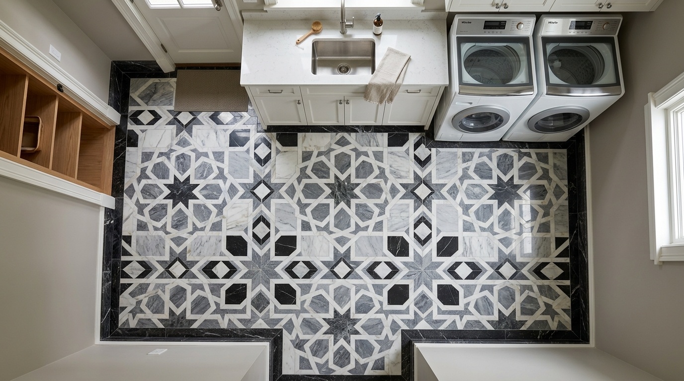 Intricate Mosaic Floor Tiles