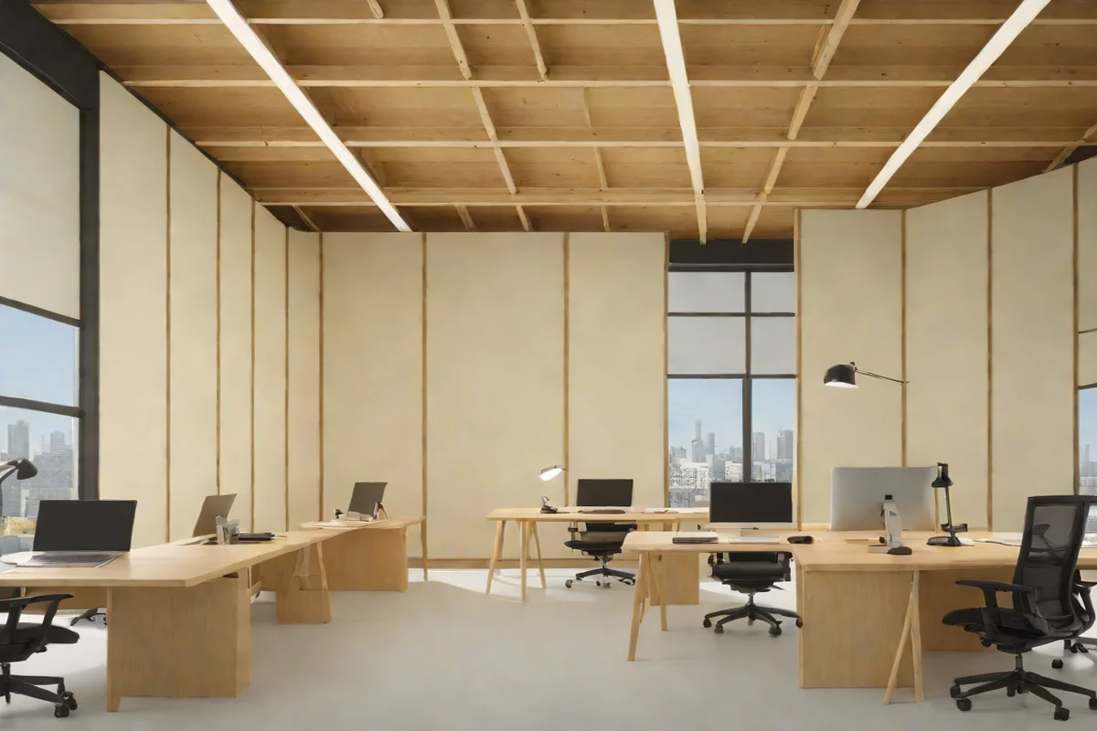 Symmetrical Axial Shoji Paper Screens Symmetrical Axial Shoji Paper Screens - Japandi Home Office Design