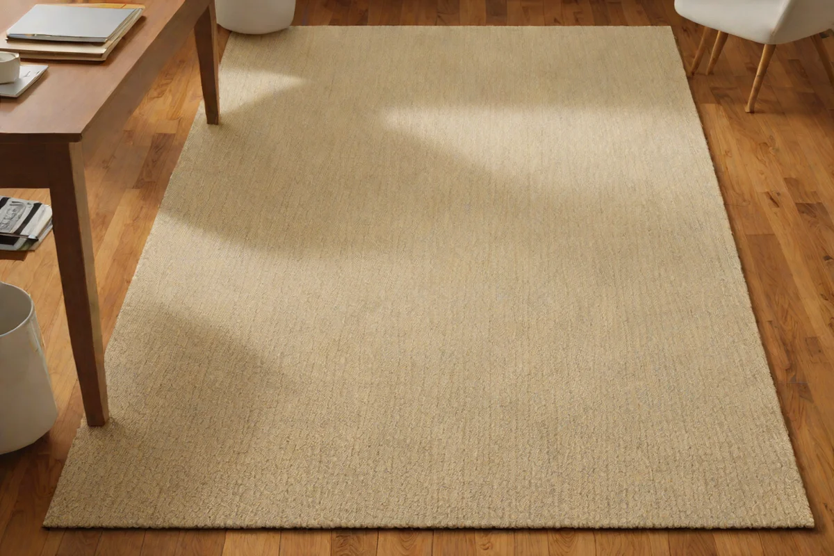 Layered Dual-Texture Low-Pile Area Rugs Layered Dual-Texture Low-Pile Area Rugs - Japandi Home Office Design