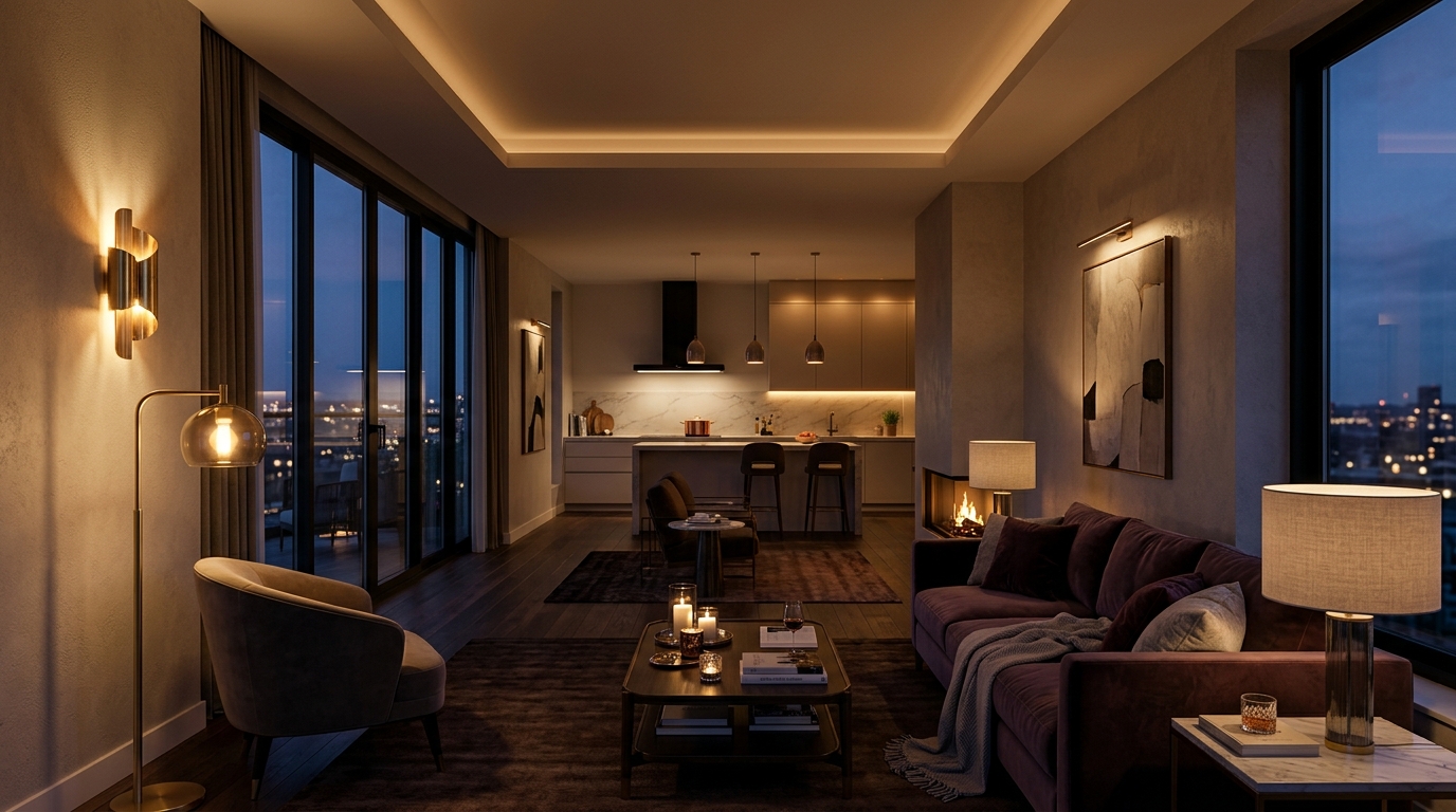 Layer Lighting Fixtures to Control Evening Ambiance