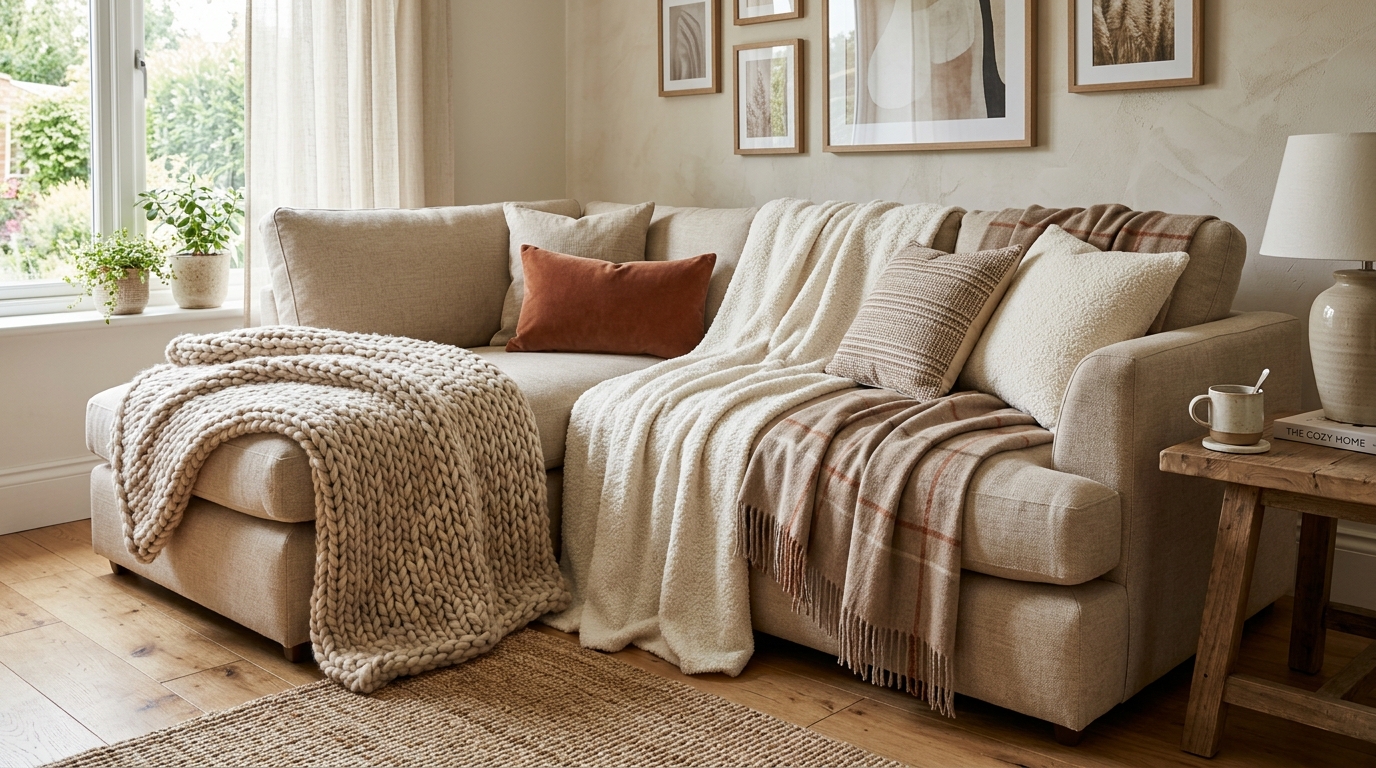Layer Multi-Textured Throw Blankets for Instant Comfort