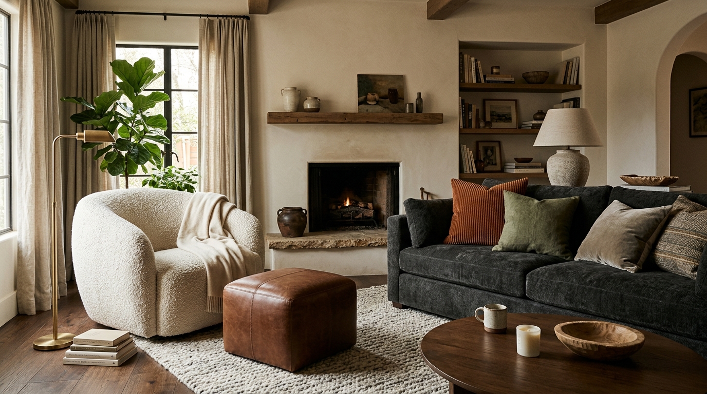 Layer Tactile Sensory Comfort With Boucle and Chenille