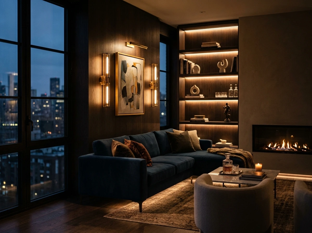 Layered and Wall-Mounted Lighting