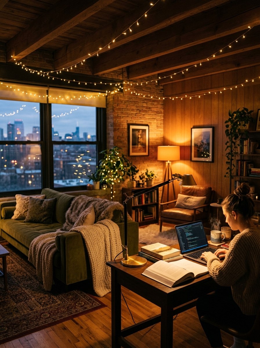 Layered, Warm Ambient Lighting