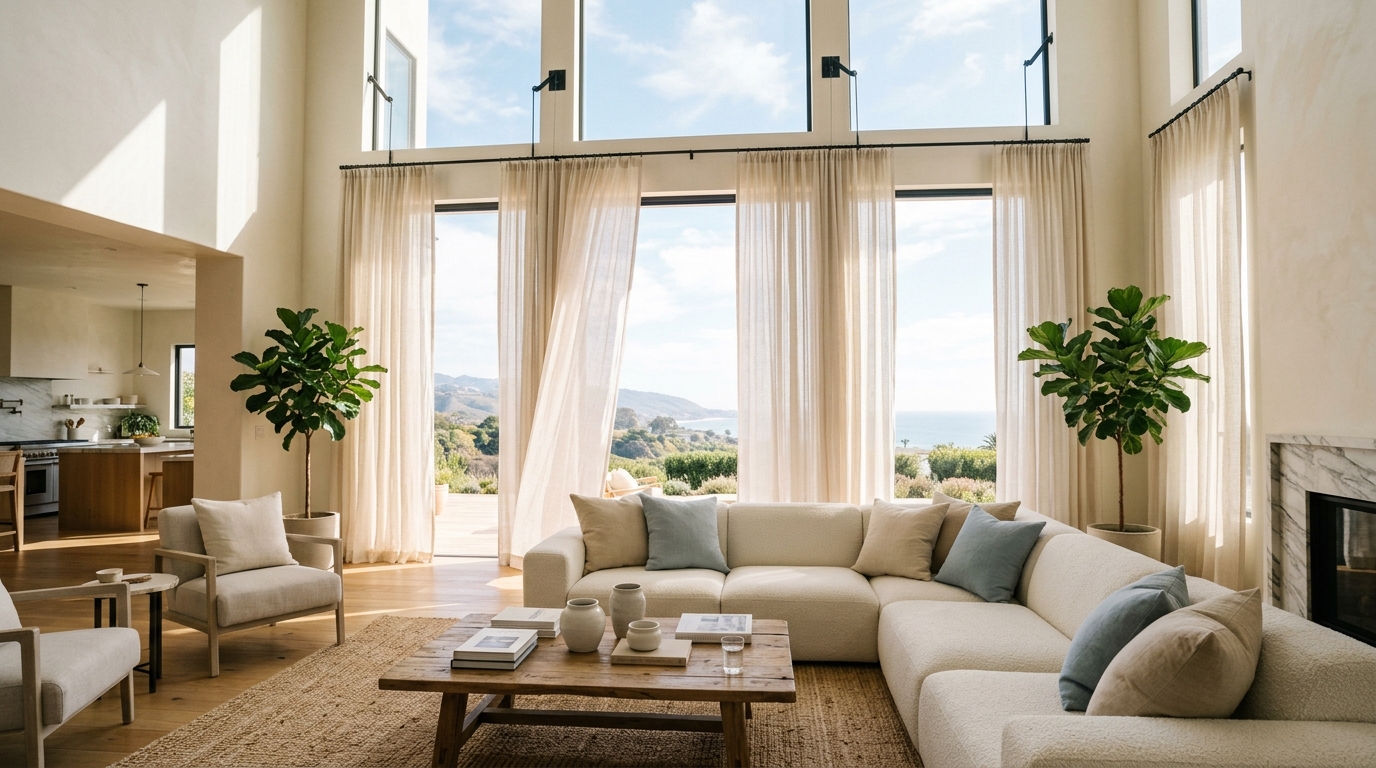 Maximize Daylight With Breathable Sheer Window Drapery