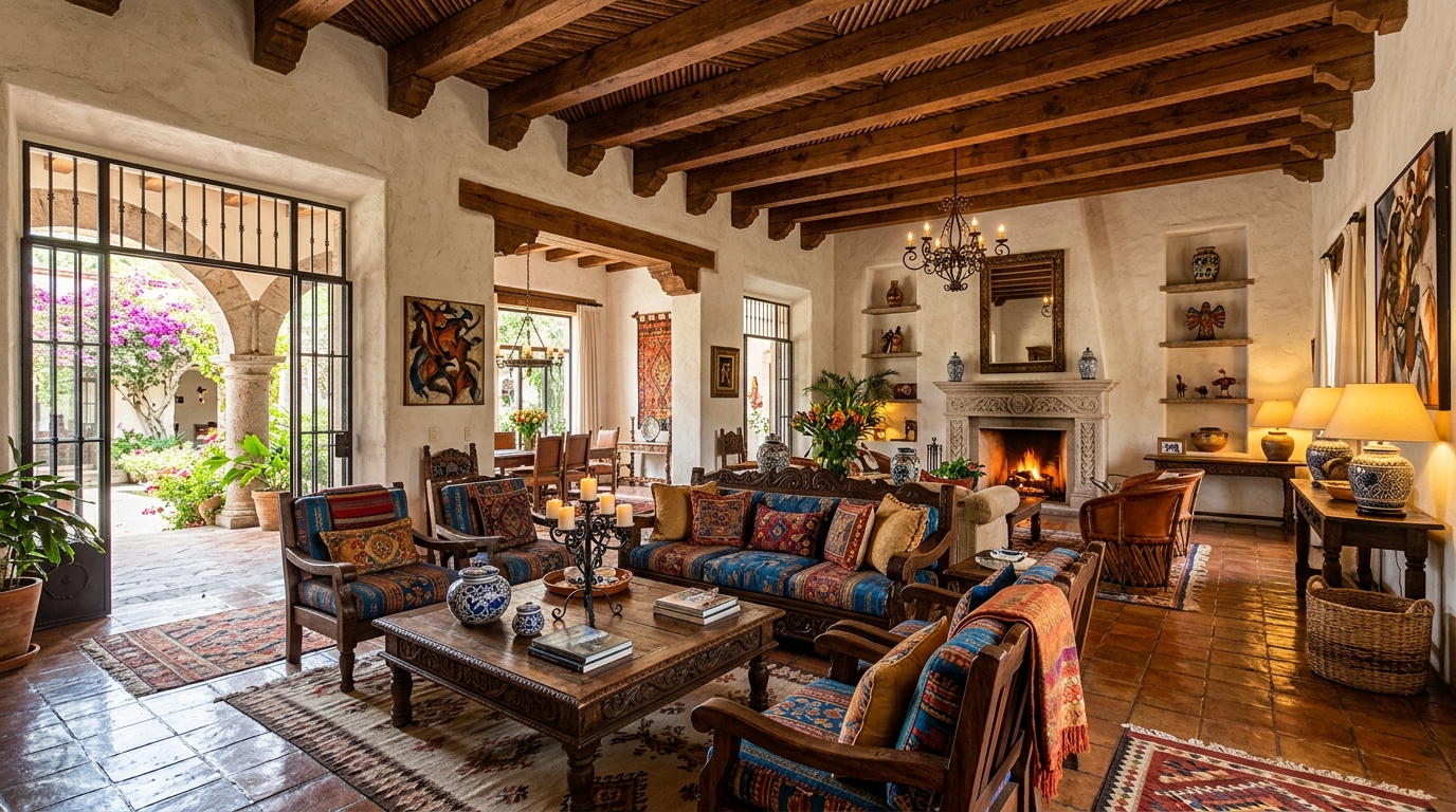 Mexican & Spanish Living Room Aesthetics