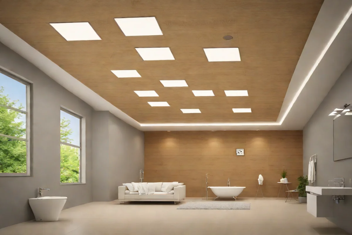Integrated Infrared Thermal Ceiling Panels Integrated Infrared Thermal Ceiling Panels - Moody Dark Bathroom Ideas